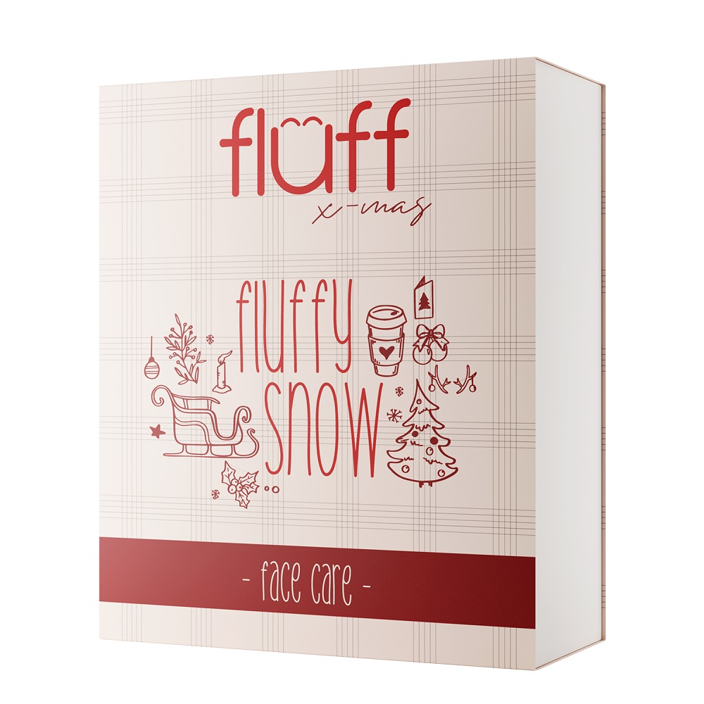 96141291667548479 Fluffy Snow Face Care zestaw maseczka do twarzy 30ml + krem do twarzy 30ml + żel do mycia twarzy 100ml - obrazek 1