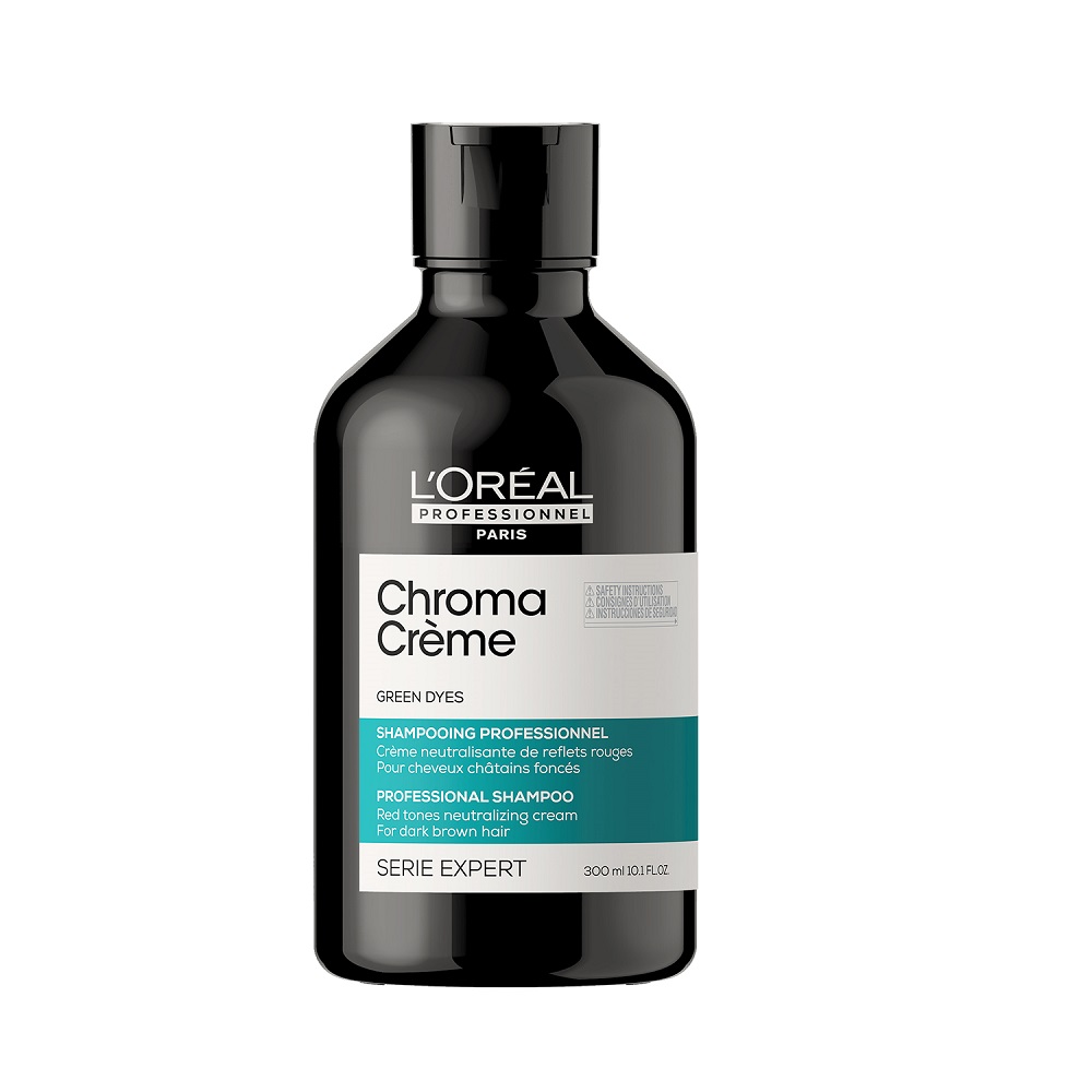 96240921646134104 Serie Expert Chroma Creme Matte Shampoo kremowy szampon do neutralizacji czerwonych tonów na ciemnych brązach 300ml - obrazek 1