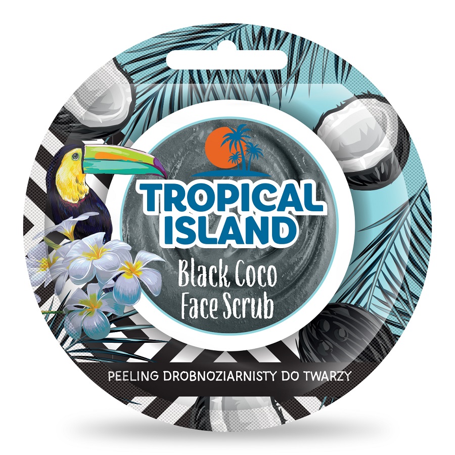 do wizki banaba Tropical Island Face Scrub peeling drobnoziarnisty do twarzy Black Coco 8g - obrazek 1