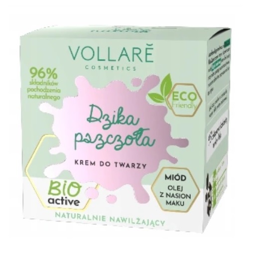 96323091631074823 Dzika Pszczoła naturalnie nawilżający krem do twarzy Miód i Olej z Nasion Maku 50ml - obrazek 1