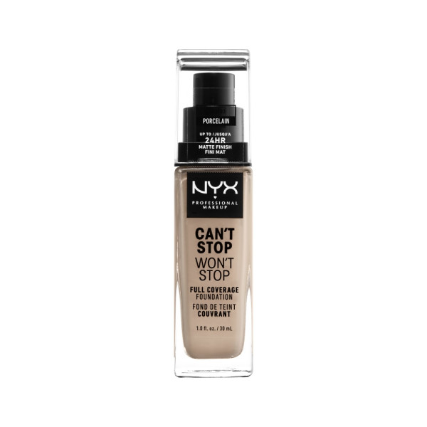 96361311759930419 Can't Stop Won't Stop kryjący podkład w płynie Porcelain 30ml - obrazek 1