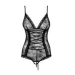 Slevika Teddy ponętne body Black S/M