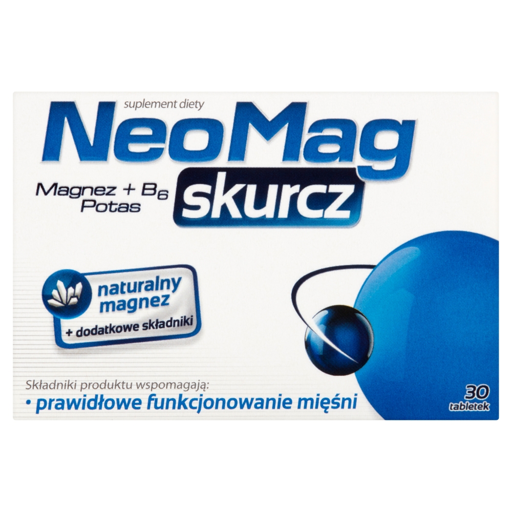 96508811678115200 Skurcz suplement diety wspomagający prawidłowe funkcjonowanie mięśni 30 tabletek - obrazek 1