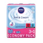 Baby Soft & Cream chusteczki oczyszczające 4x63szt.