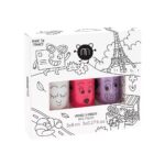 Kids City zestaw lakierów do paznokci Super 8ml + Kitty 8ml + Piglou 8ml