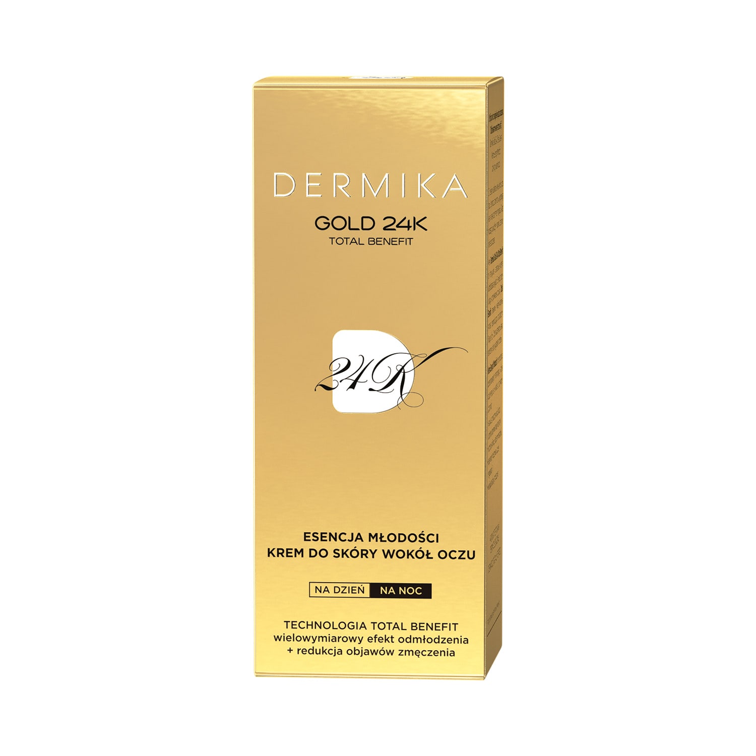 96691251601030634 Gold 24K Total Benefit esencja młodości krem do skóry wokół oczu na dzień i na noc 15ml - obrazek 1
