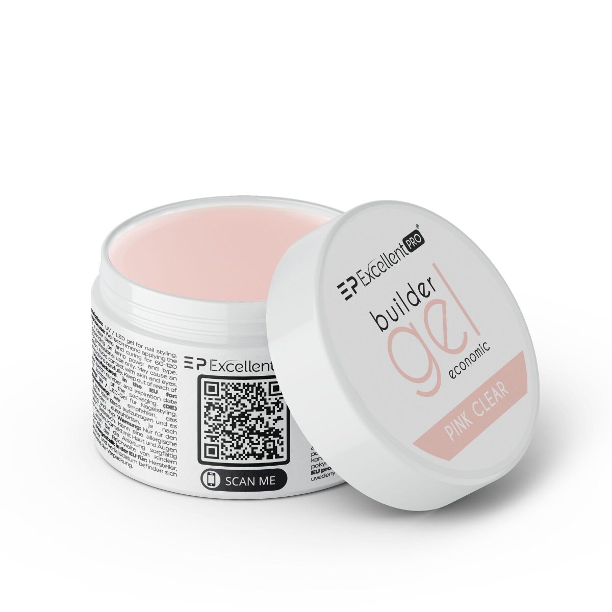 Kozubek.info for Excellent PRO Builder Gel Economic żel budujący Pink Clear 15g - obrazek 1