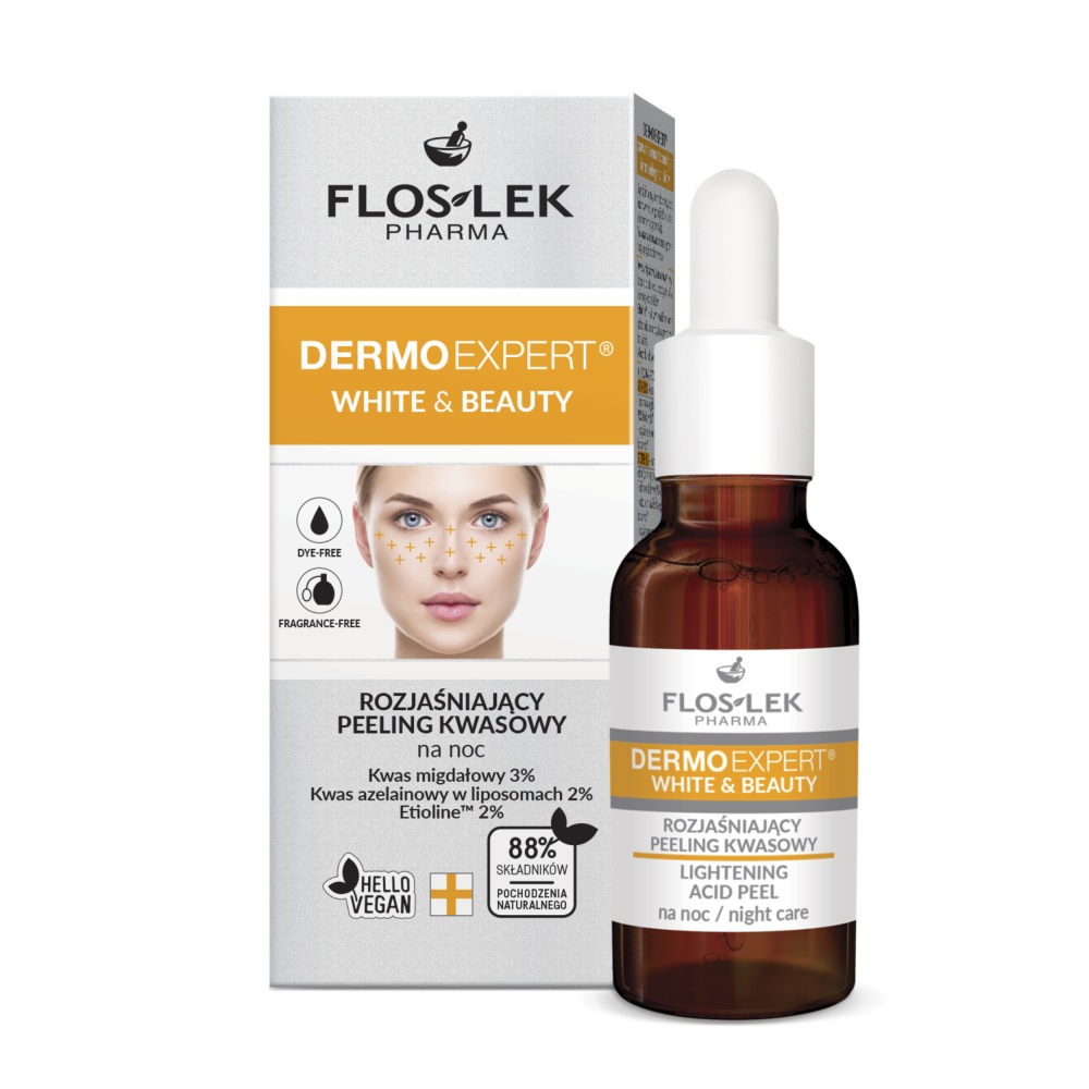 96901001776847277 Dermo Expert White & Beauty rozjaśniający peeling kwasowy na noc 30ml - obrazek 1