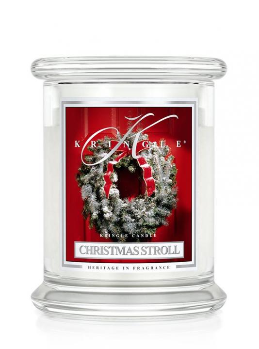 96904191642592863 Średnia świeca zapachowa z dwoma knotami Christmas Stroll 411g - obrazek 1