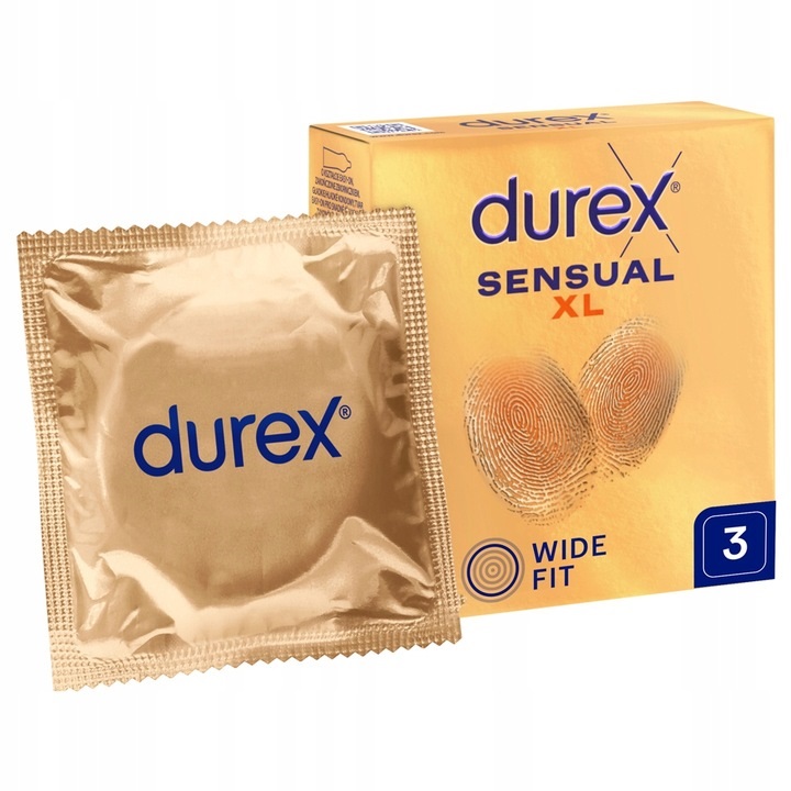 96933101729482748 Sensual XL super cienkie prezerwatywy powiększone 3szt - obrazek 1