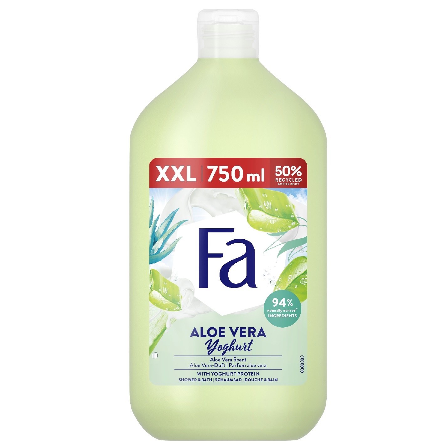 96969321678191341 Aloe Vera Yoghurt kremowy żel pod prysznic o zapachu aloesu 750ml - obrazek 1
