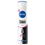 Black&White Invisible Clear antyperspirant spray 150ml