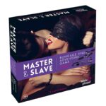 Master & Slave Bondage Game wielojęzyczna gra erotyczna z 13 akcesoriami Purple