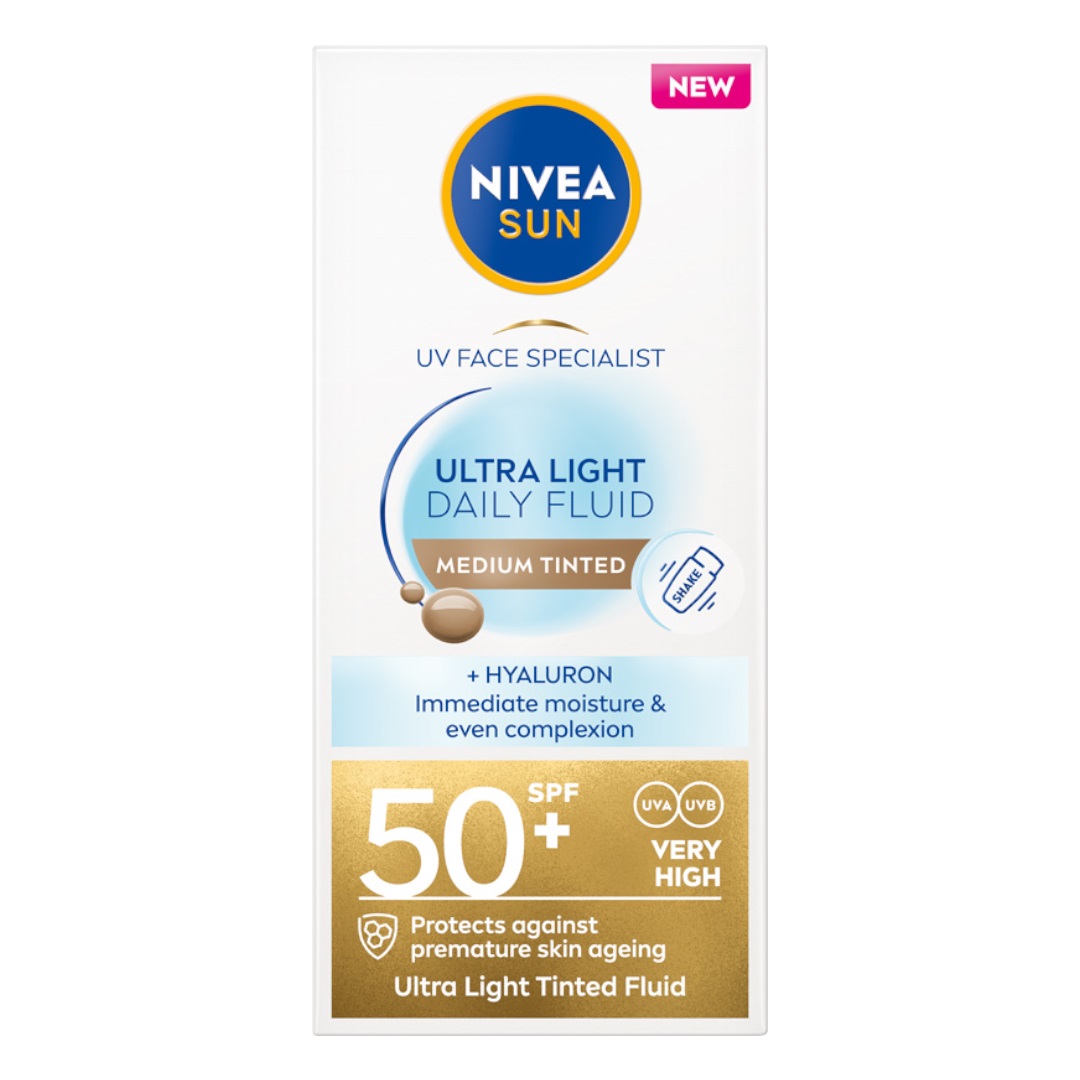Created with GIMP Sun Ultra Light Daily Fluid SPF50+ fluid do twarzy Medium Tinted 40ml - obrazek 1
