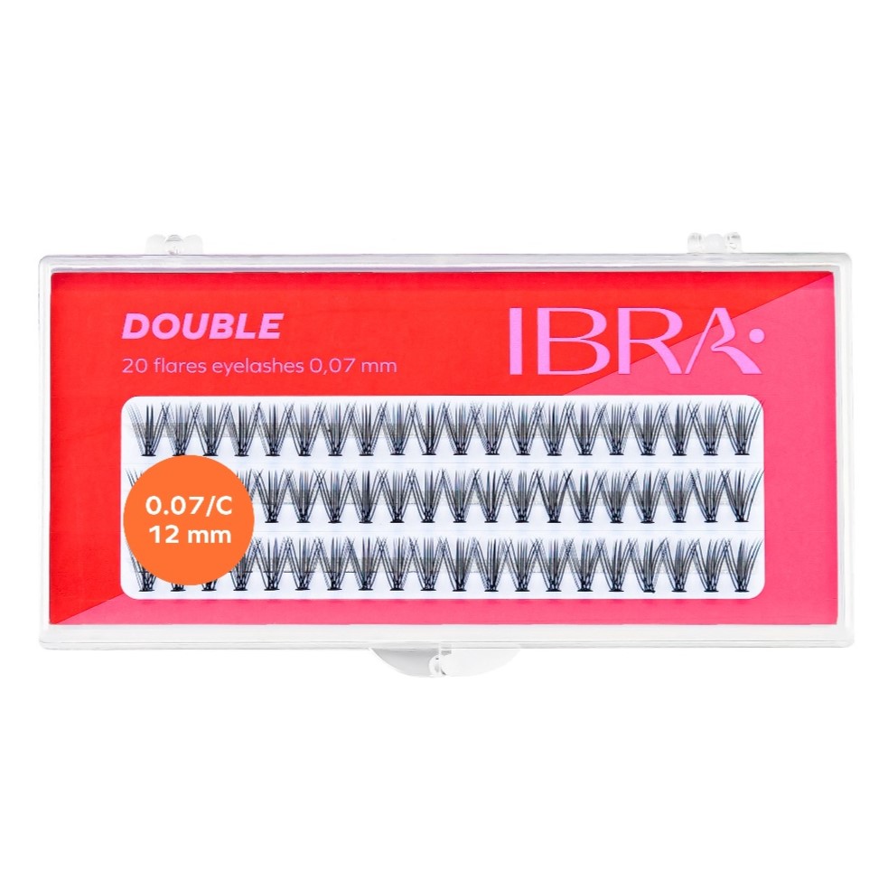 super natural Kępki sztucznych rzęs Double Knot-Free 0.07 C-12mm - obrazek 1