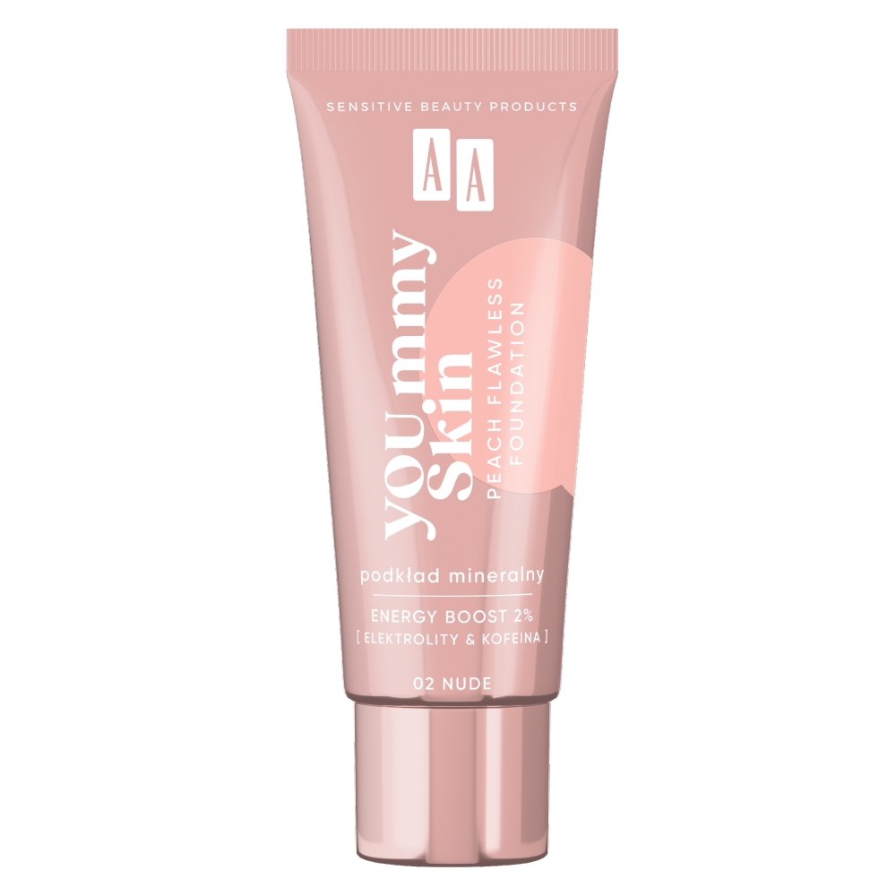 9742501681302194 YOU.mmy Skin Peach Flawless Foundation podkład mineralny 02 Nude 30ml - obrazek 1