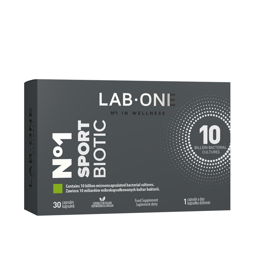 9743291752049533 N°1 SportBiotic suplement diety wspierający regenerację 30 kapsułek - obrazek 1