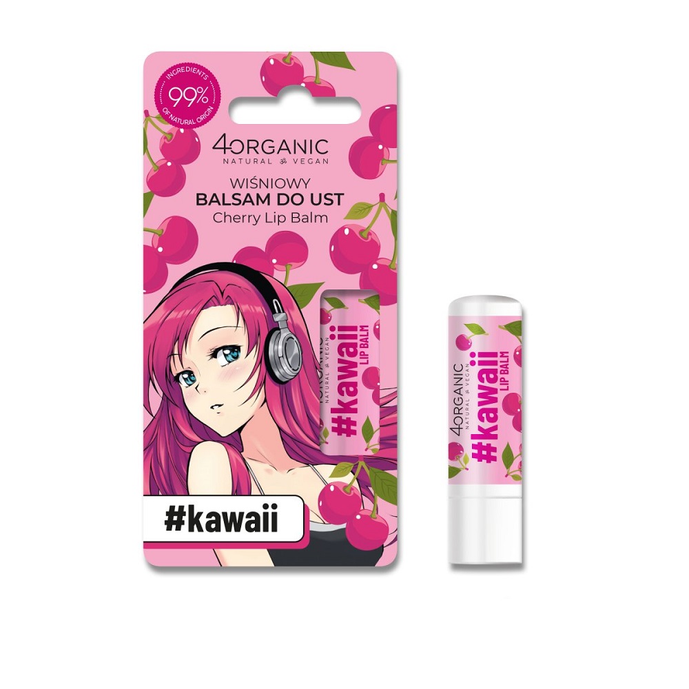 97491361674541631 #Kawaii naturalny balsam do ust Cherry 5g - obrazek 1