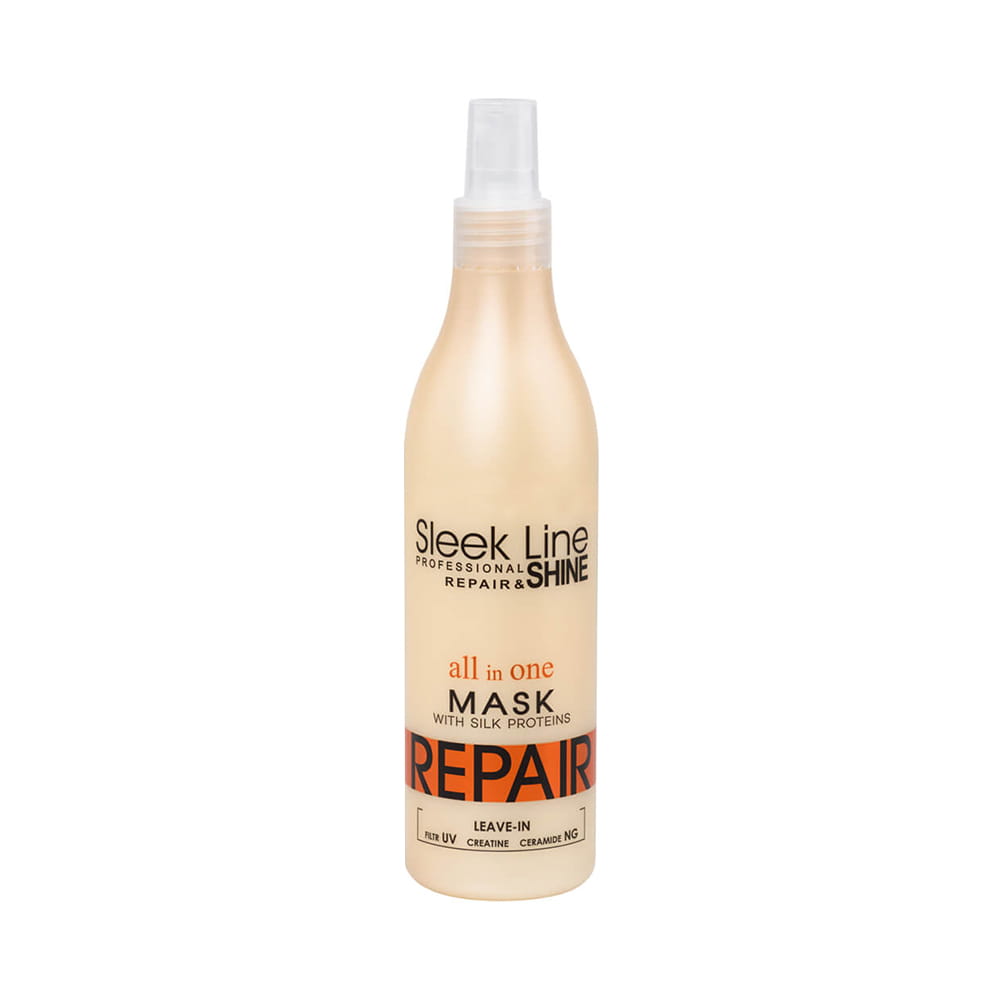 97614231668401848 Sleek Line Repair All In One Mask odżywiająca maska do włosów w spray'u bez spłukiwania 300ml - obrazek 1