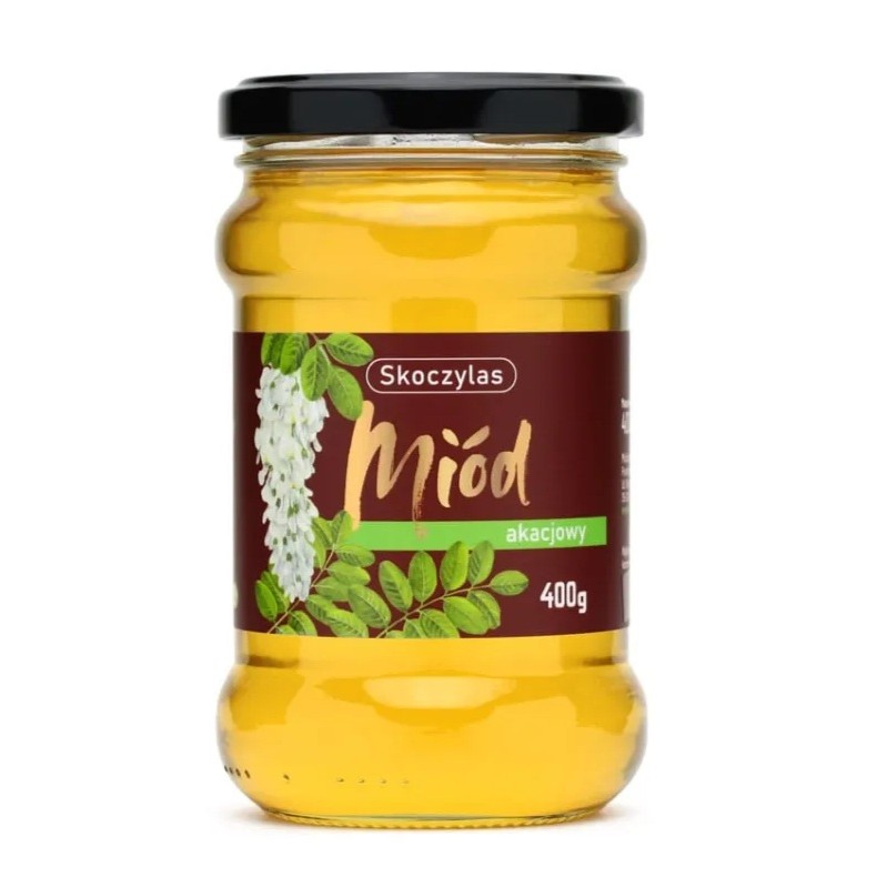 97653341767769093 Miód akacjowy 400g - obrazek 1