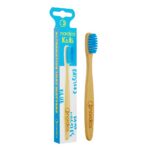 Kids Bamboo Toothbrush bambusowa szczoteczka do zębów dla dzieci Blue
