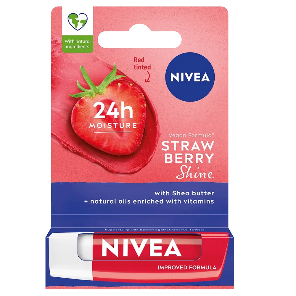9773151750927933 Pielęgnująca pomadka do ust Strawberry Shine 4.8g - obrazek 1