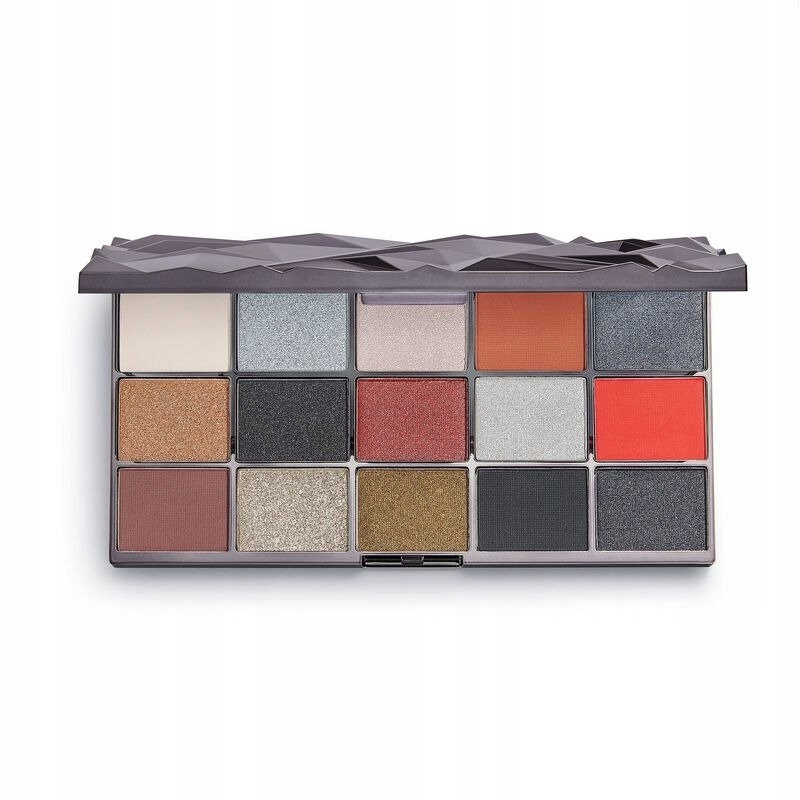 97925161679993533 I Heart Revolution Glass Eyeshadow Palette cienie do powiek Black Ice 16.5g - obrazek 1