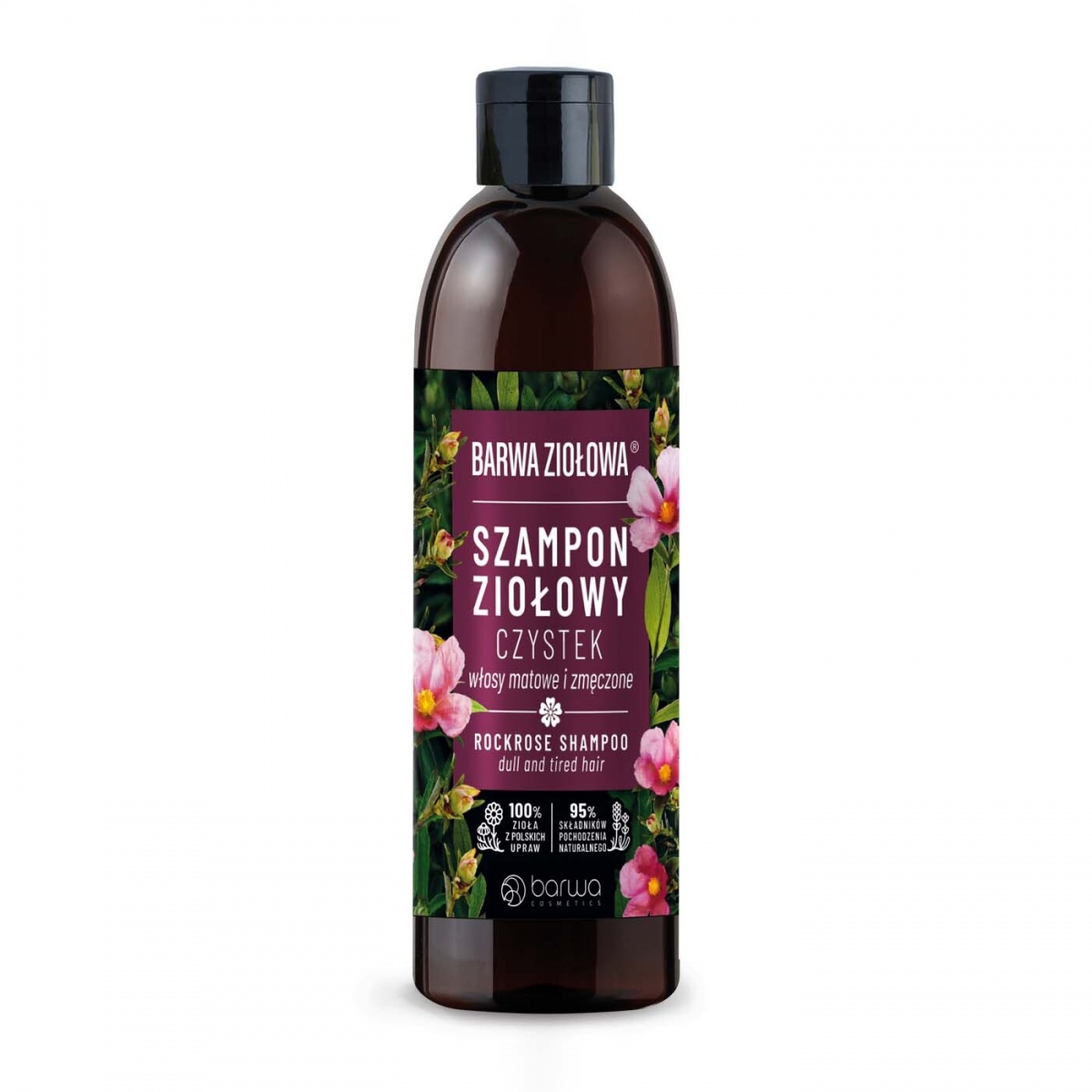 98024791651062356 Ziołowa szampon ziołowy do włosów matowych i zmęczonych Czystek 250ml - obrazek 1