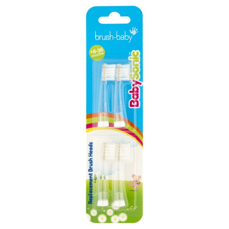 98034311720684061 BabySonic końcówki do szczoteczki sonicznej 18-36m 4szt. - obrazek 1