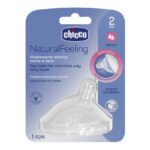 NaturalFeeling smoczek silikonowy na butelkę przepływ średni 2m+ 1szt