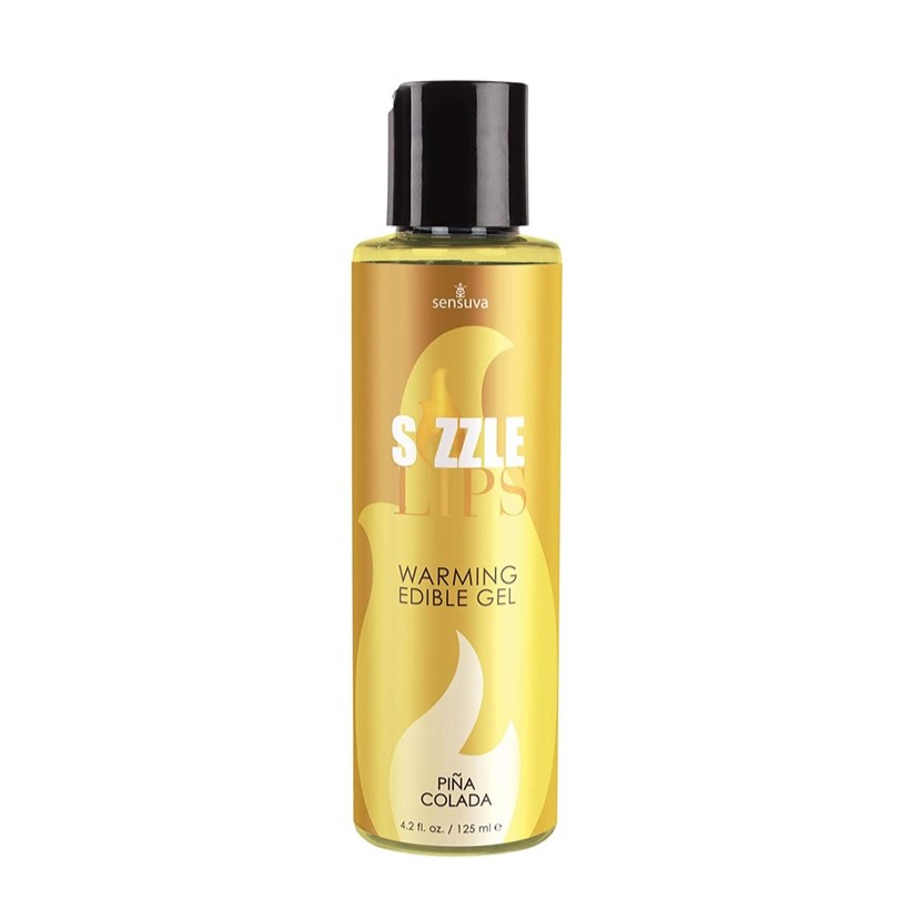 98132211713273066 Sizzle Lips Warming Edible Gel jadalny żel stymulujący Pina Colada 125ml - obrazek 1