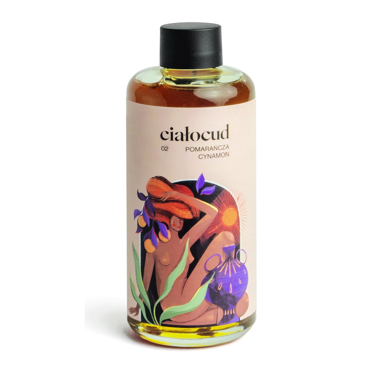 9814201687854449 Ciałocud myjący olejek do twarzy i ciała Pomarańcza z Cynamonem 200ml - obrazek 1