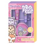My Best Friends Purse & Lips Set błyszczyk do ust 2szt + metalowa torebka na zamek