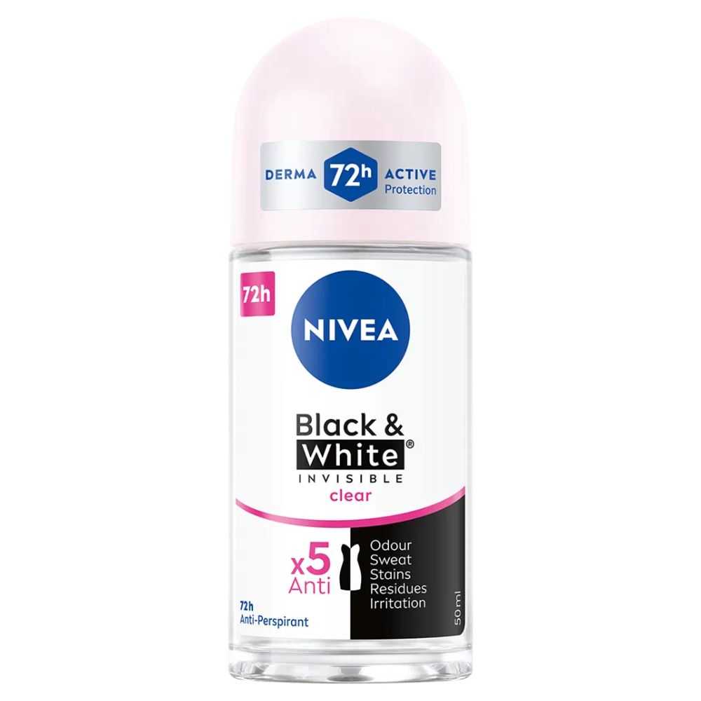 98234461753973061 Black&White Invisible Clear antyperspirant w kulce 50ml - obrazek 1
