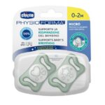 PhysioForma silikonowy smoczek do uspokajania Micro 0-2m+ Świecący 2szt.