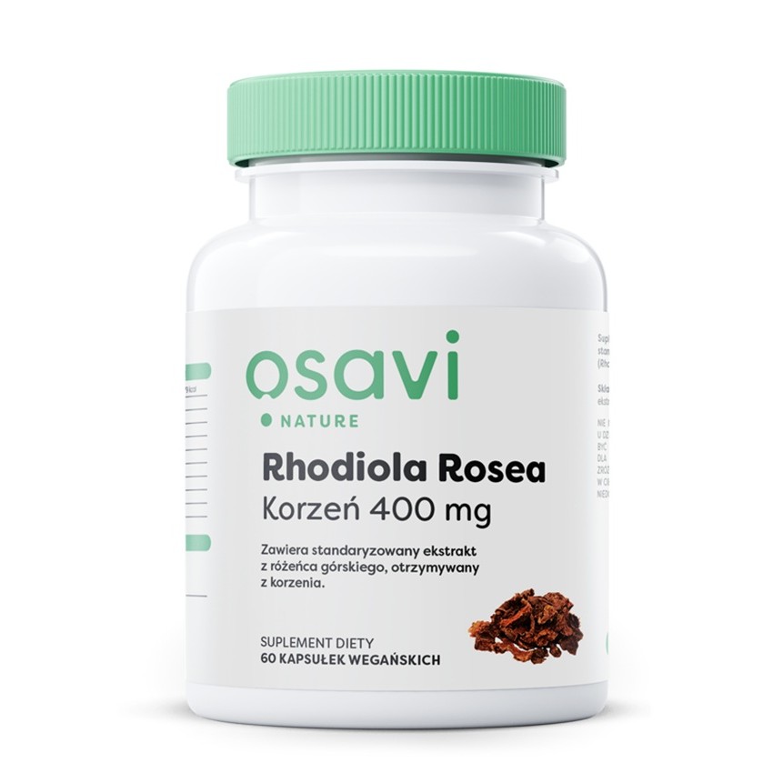 98321921767003051 Rhodiola Rosea Korzeń 400mg suplement diety 60 kapsułek - obrazek 1