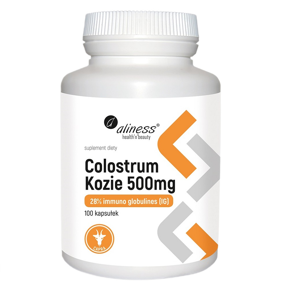 98359271763979826 Colostrum Kozie IG 28% 500mg suplement diety 100 kapsułek - obrazek 1