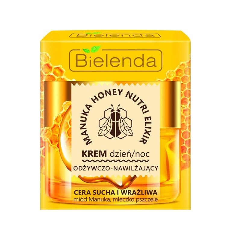 98431771599463498 Manuka Honey Nutri Elixir odżywczo-nawilżający krem na dzień i na noc cera sucha i wrażliwa 50ml - obrazek 1