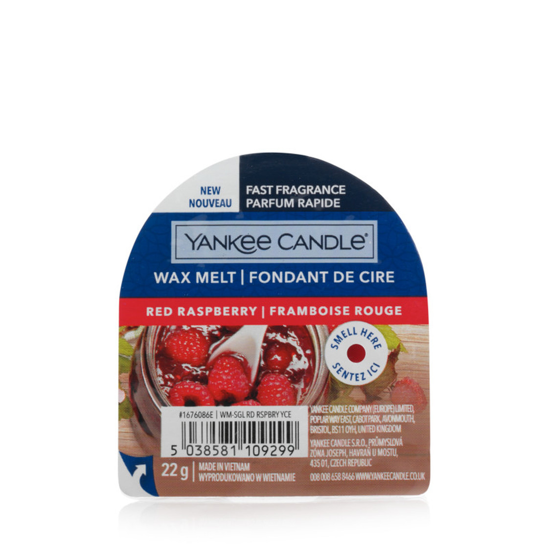 98484801608186586 Wax Melt wosk zapachowy Red Raspberry 22g - obrazek 1