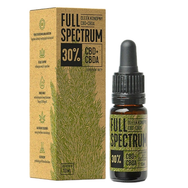 98513991750946036 Olejek Konopny CBD+CBDA 30% krople 10ml - obrazek 1