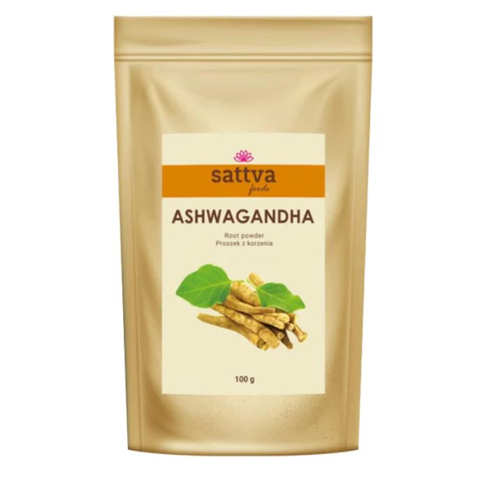 98526061754665155 Ashwagandha proszek z korzenia suplement diety 100g - obrazek 1