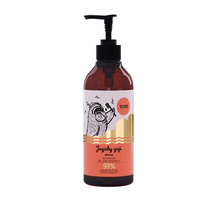 98559831591181257 Naturalny żel pod prysznic Jagody Goji i Wiśnia 400ml - obrazek 1