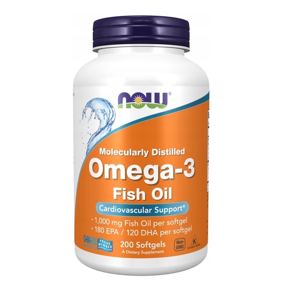 98642281752499759 Omega3 Fish Oil suplement diety 200 kapsułek - obrazek 1