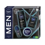 Men Deep Care zestaw antyperspirant roll-on 50ml + krem uniwersalny 75ml + żel pod prysznic 250ml + antybakteryjna woda po goleniu 100ml