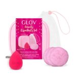 Beauty Essentials zestaw Make Up Sponge gąbeczka do makijażu + Mood Pads & Laundry Bag waciki do twarzy z woreczkiem + kosmetyczka