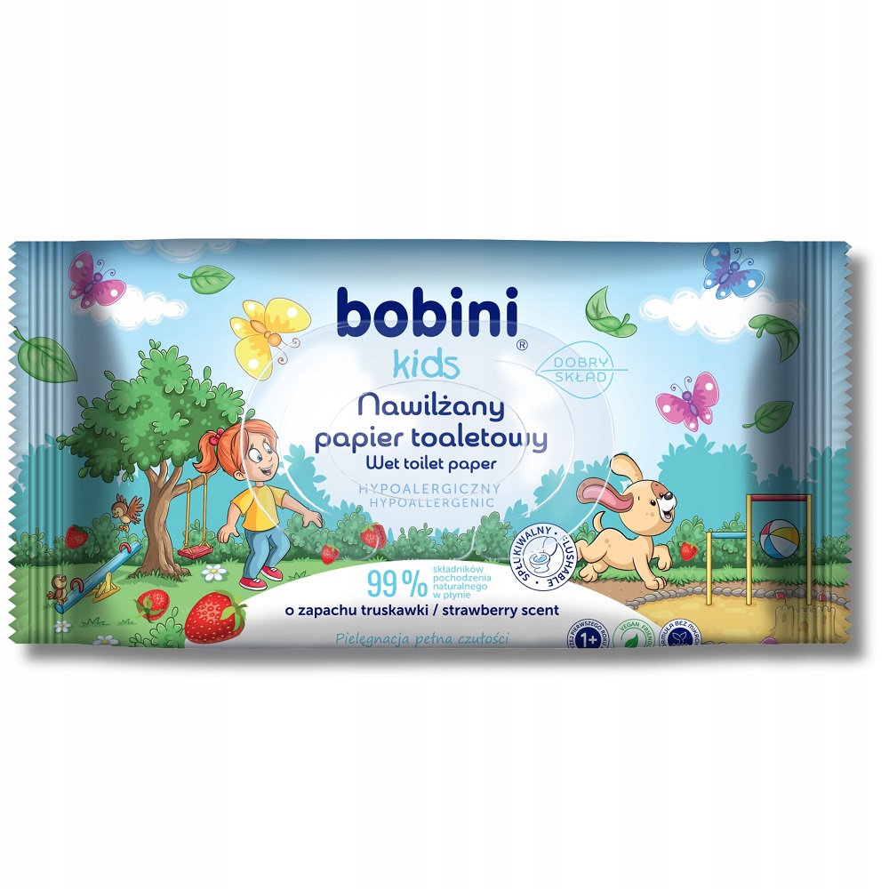 9872591754930485 Kids nawilżany papier toaletowy 50szt - obrazek 1
