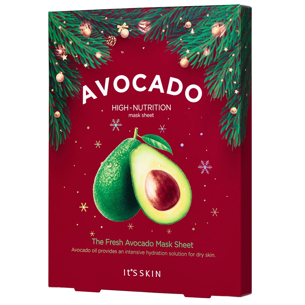 98831701730384337 The Fresh Avocado Mask Sheet zestaw maseczek w płachcie z wyciągiem z awokado 5x20g - obrazek 1