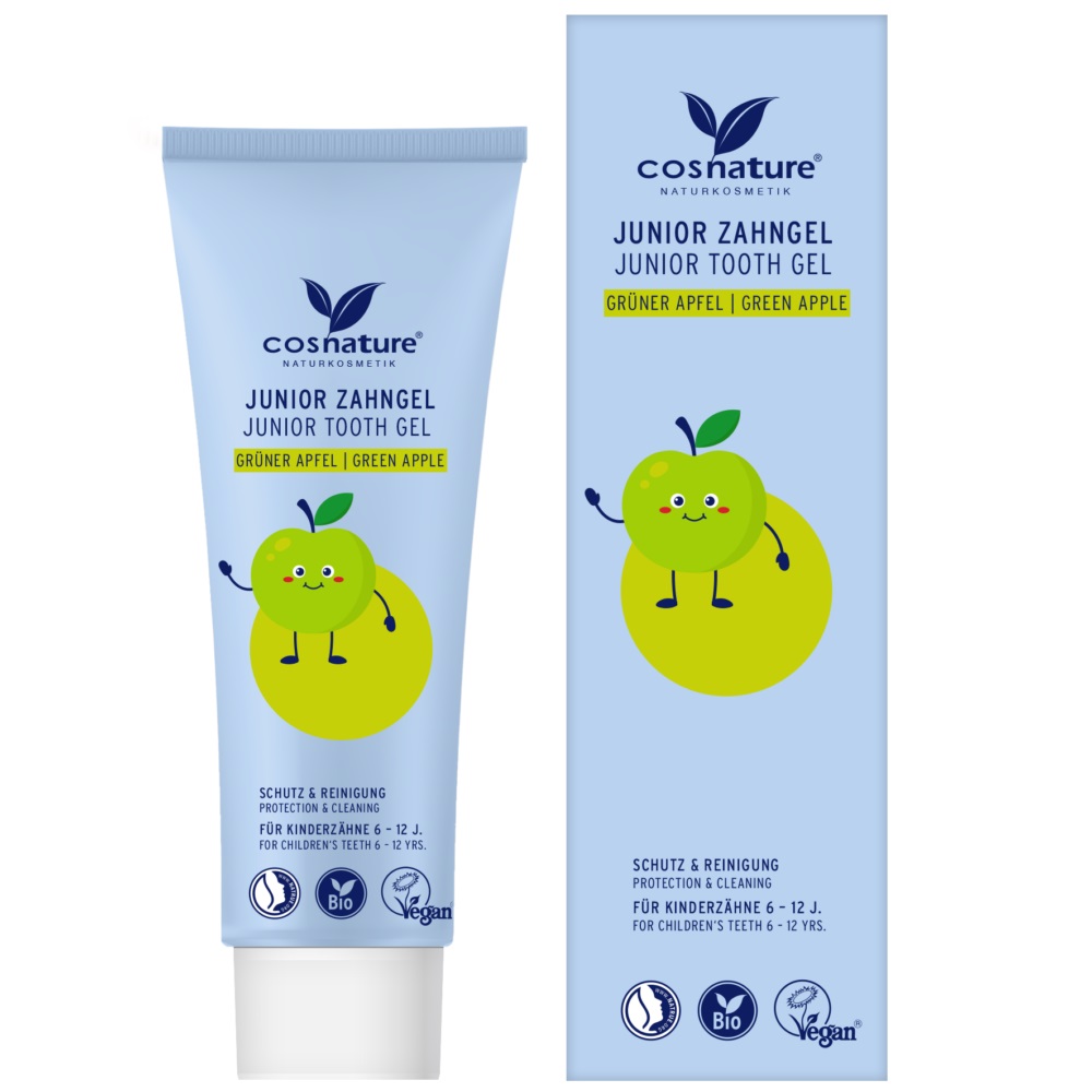 98846811751604695 Junior Tooth Gel żel do zębów dla dzieci z ekstraktem z zielonego jabłka 75ml - obrazek 1