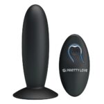 Remote Control Vibrating Plug wibrujący korek analny z przyssawką i pilotem Black