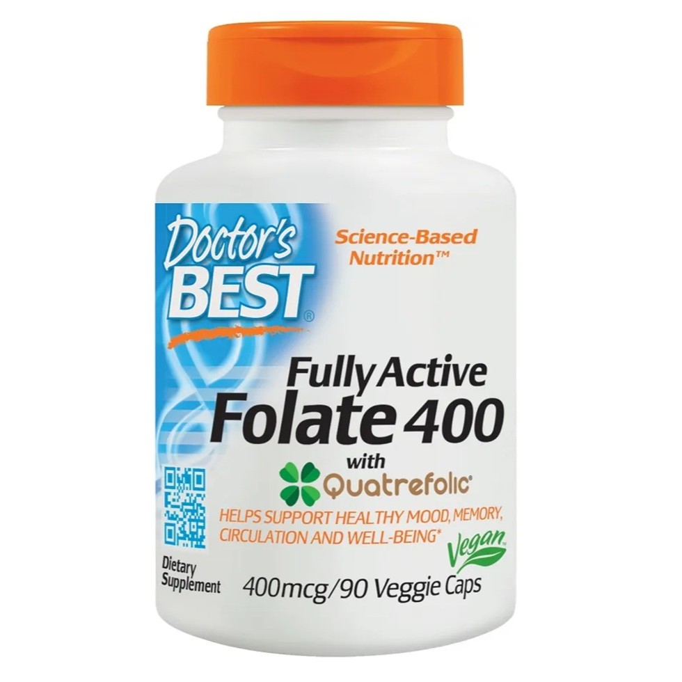 99084461764584774 Fully Active Folate 400 with Quatrefolic suplement diety 90 vege kapsułek - obrazek 1
